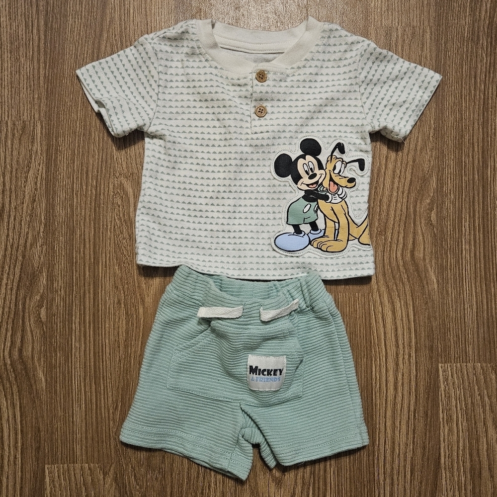 Mickey Mouse and Pluto Baby Outfit